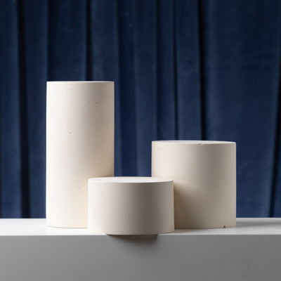 Cylinder  Podiums for Product photography , Concrete Props hollow inside