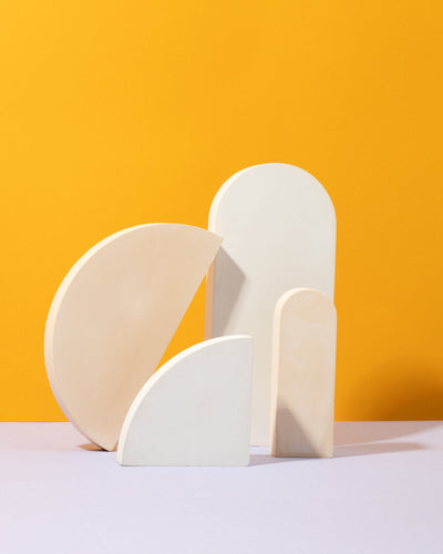 Concrete Prop Set - Minimalist Arch and Semi-Circle Forms